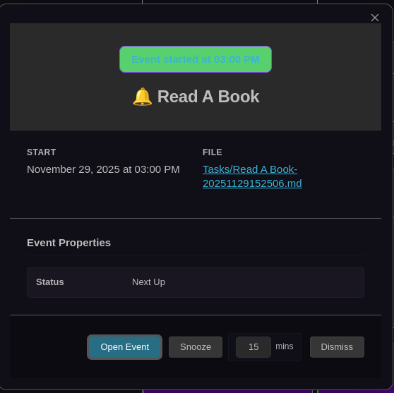 Notification Modal